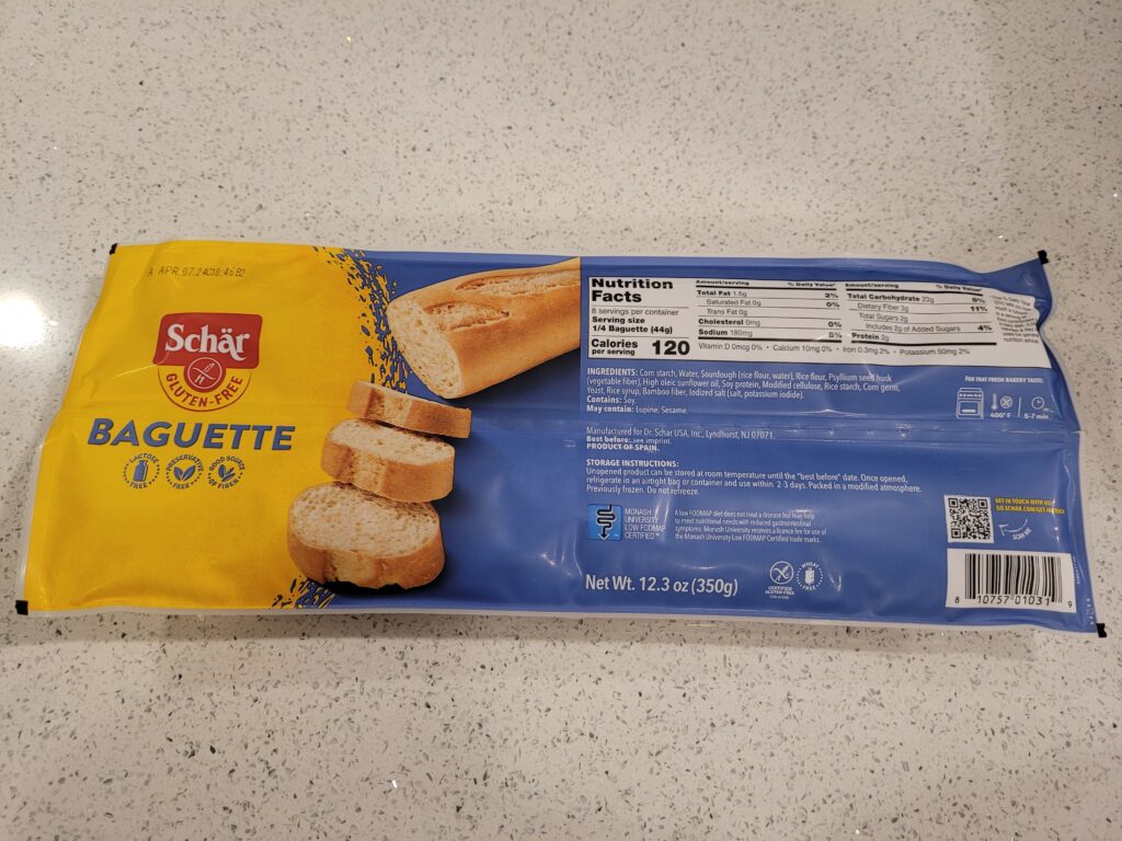 Schar baguettes used to make the best GLUTEN FREE grilled cheese sandwich